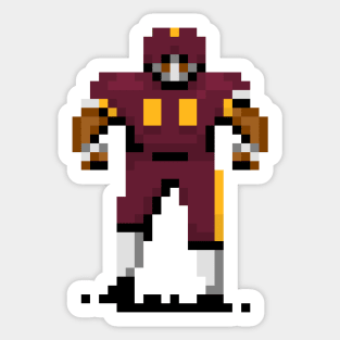 16-Bit Football - Washington Sticker